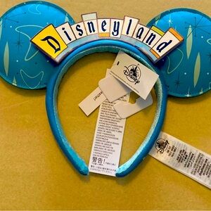 Disney Parks D23 Expo Disneyland Retro Marquee Sign Mickey Ears Headband 2022